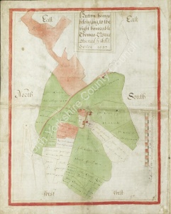 Historic map of Hutton Hange 1627